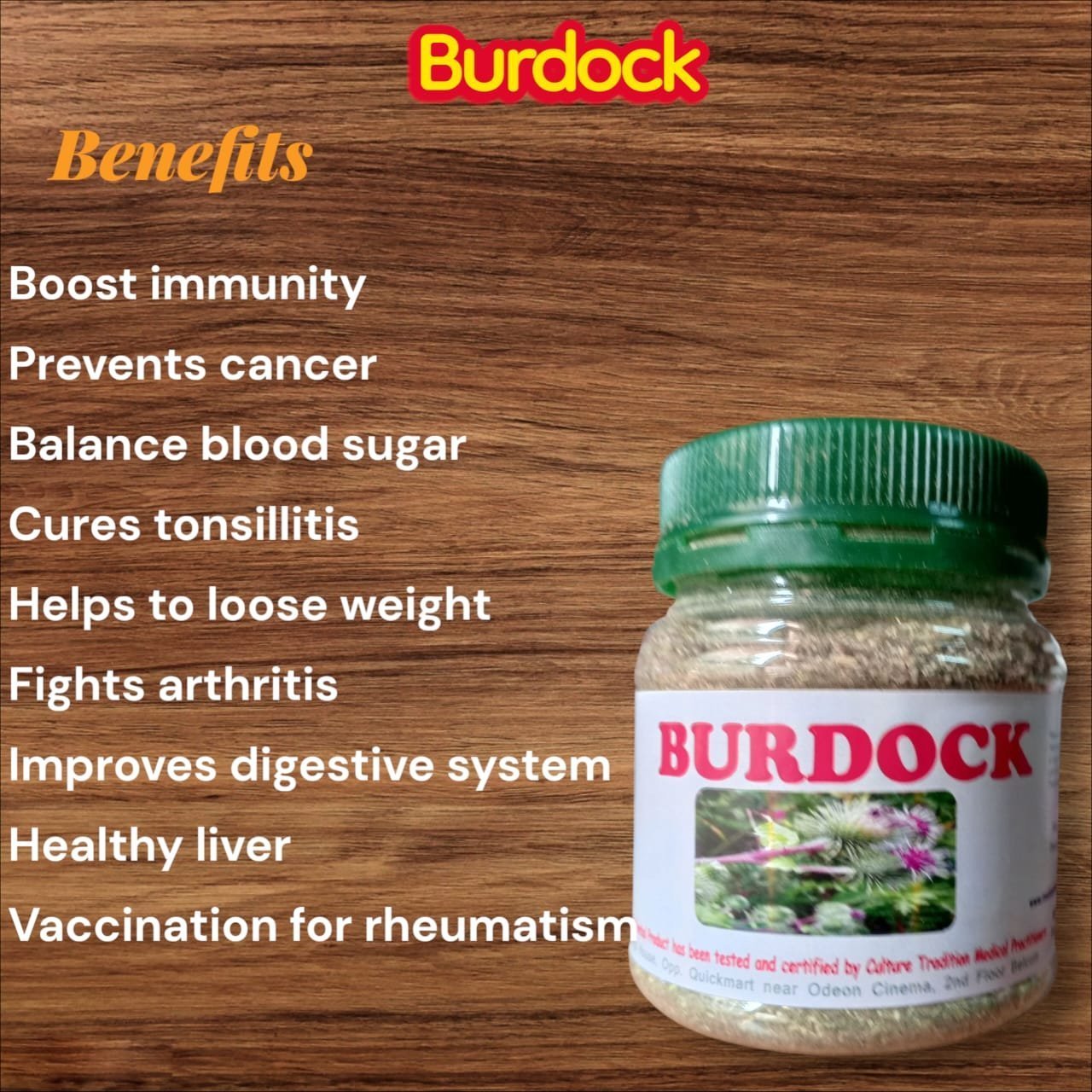 Burdrock Powder